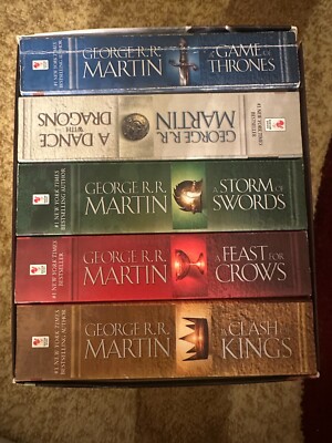 Game of Thrones Collector Leather Bound Book Set of 5:  A Song of Ice and Fire-image