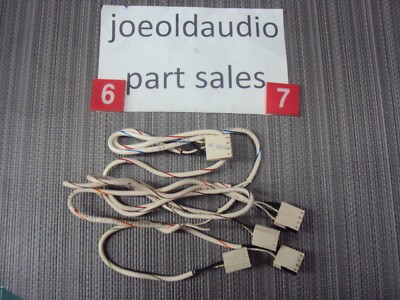 Fisher Quad Receiver 4035 Shielded Wire Harnesses w/ Socket. 5 Pieces.-image