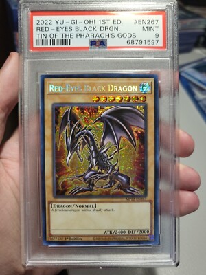 2022 YUGIOH! 1st ED. Red Eyes Black Dragon MplP22-EN267 PSA 9 Mint-image