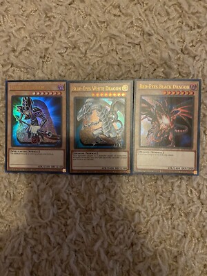 YuGiOh LEGENDARY COLLECTION 25TH PROMOS DARK MAGICIAN BLUE-EYES RED-EYES LC01-image