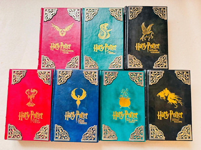 HARRY POTTER SERIES BOOKS 1-7 SCHOLASTIC HARDCOVER SET  [LEATHER BOUND]-image