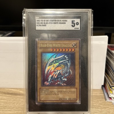 YUGIOH SGC 5 2002 Blue-Eyes White Dragon SDK-001 Ultra Rare-image