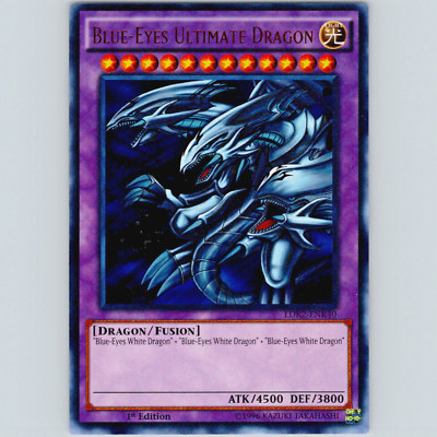 Yugioh Blue-Eyes Ultimate Dragon LDK2-ENK40 Unlimited Ultra Rare Holo - NM-image