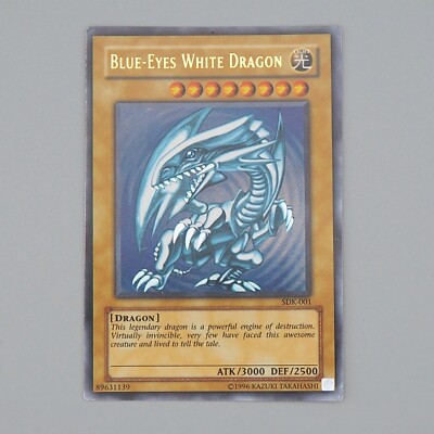 Yu-Gi-Oh Blue-Eyes White Dragon SDK-001 Ultra Rare 2002 G Asian English n708-image