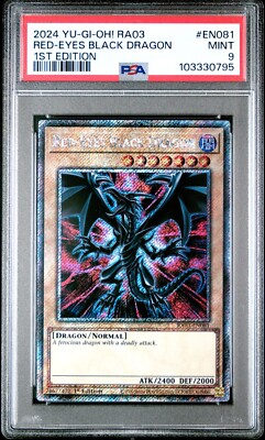 Red-Eyes Black Dragon - PSA 9 - RA03-EN081 - Platinum Secret Rare - Yugioh-image