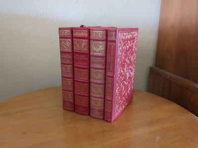 Franklin Library 100 Greatest Books Shakespeare 4 Volume Set I II III IV 1-4-image