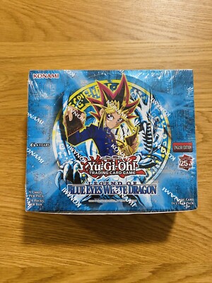 Yu-Gi-Oh 25th Anniversary Legend of Blue Eyes White Dragon Booster Box Sealed-image