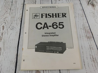 FISHER CA-65 INTEGRATED STEREO AMPLIFIER SERVICE MANUAL w/wiring diagram-image