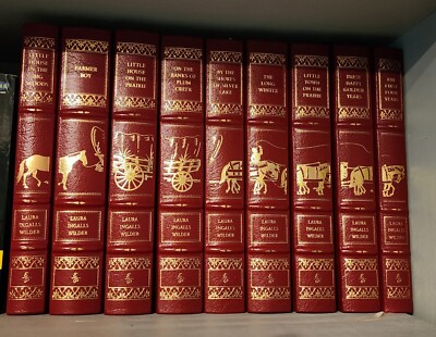 Little House On The Prairie By Laura Ingalls Wilder, Complete Leather Bound Set-image