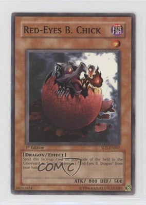 Red-Eyes B Chick 1st Ed. YuGiOh Dragon's Roar Structure Deck #SD1-EN007 0p5r-image