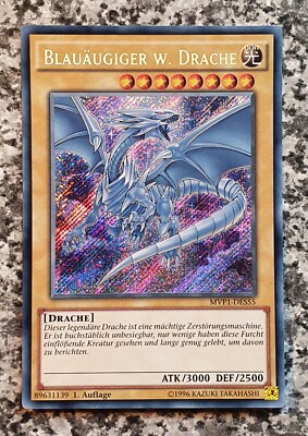 Yugioh Blue Eyes White Dragon MVP1-DES55 1st Edition Secret Rare 2020 MINT 10-image