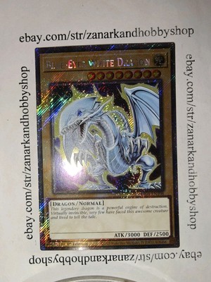 Yugioh Blue-Eyes White Dragon (7th Art) - RA04-EN108 - Platinum Secret Rare -image