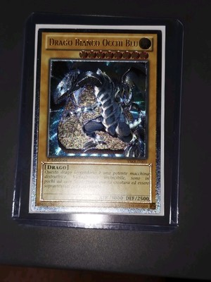 Yugioh! Blue Eyes White Dragon 1st Edition Ultimate Rare YSKR-IT001 *Exc*-image