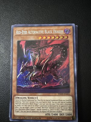 Red-Eyes Alternative Black Dragon TN19-EN005 2019 Gold Sarcophagus Tin...-image