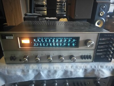 FISHER VINTAGE RECEIVER 250 2 LED BLUE FOR FACE-image