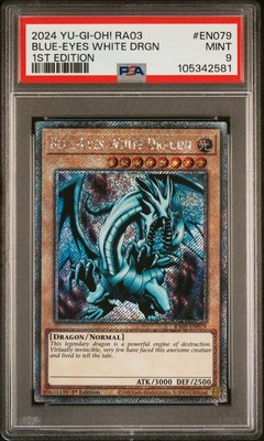 2024 YU-GI-OH! RA03-QUARTER CENTURY BONANZA 1ST ED BLUE-EYES WHITE DRAGON PSA 9-image