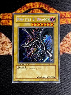 🔥YUGIOH • RED EYES B. DRAGON • SECRET RARE • BPT-005 • LIMITED EDITION • LP🔥-image