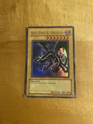 YuGiOh! Red-Eyes B. Dragon SDJ-001 1996 HOLO-image
