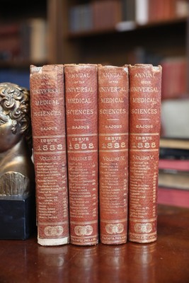 1888 Annual of the Universal Medical Sciences – 4 Vol. Antique Medical Book Set-image