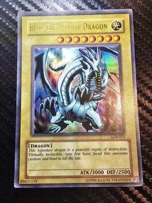 Blue-Eyes White Dragon LOB-001 The Legend of Blue Unlimited Edition-image