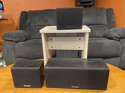 Vintage FISHER Surround Sound Speaker System 2x WS-R424 and 1x WS-C424-image