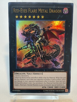 Yu-Gi-Oh! TCG Red-Eyes Flare Metal Dragon Legendary Decks II LDK2-ENJ41 1st...-image