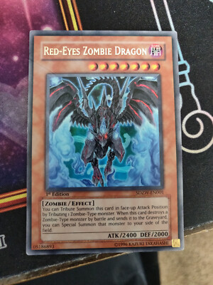Yu-Gi-Oh! TCG Red-Eyes Zombie Dragon Zombie World SDZW-EN001 1st Edition...-image