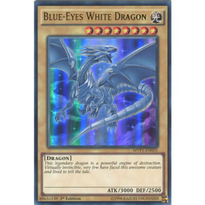 YUGIOH BLUE-EYES WHITE DRAGON MVP1-EN055 ULTRA 1st ED - NM-image
