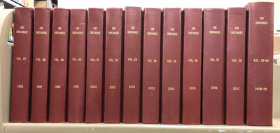 Die Orchidee magazine, Leather Bound by year, 1996-2009, 13 vol, E-Set6-image