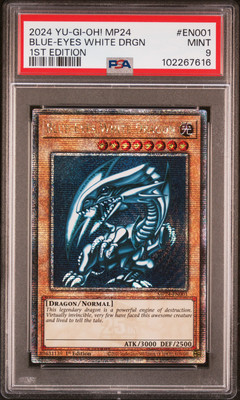 2024 YU-GI-OH! MP24-25TH ANV TIN: DUELING MIRRORS BLUE-EYES WHITE DRAGON PSA 9-image