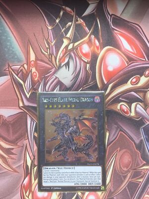 Yu-Gi-Oh! Red-Eyes Flare Metal Dragon - PGL3-EN078 - Gold Rare 1st Edition-image