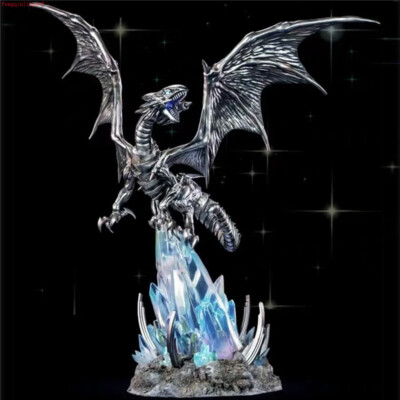 Anime Yu-Gi-Oh Duel Monsters Blue-Eyes White Dragon Figure Model Doll Toys 50cm-image