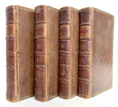 1723 MEMOIRS of the CARDINAL de RETZ 4 VOLUMES COMPLETE SET antique in ENGLISH-image