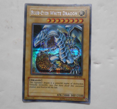 Yugioh Blue-Eyes White Dragon Parallel Secret Rare PCK-001  -Very Rare--image