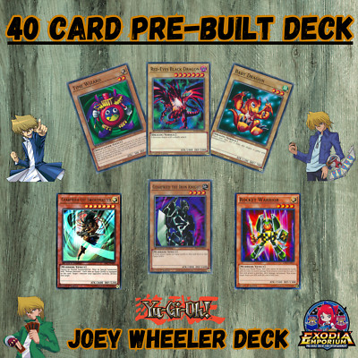 Yugioh Joey Wheeler 40 Card Pre Built Red-Eyes Black Dragon NM-image