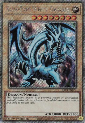 Yugioh Blue-Eyes White Dragon RA03-EN079 - - Platinum Secret Rare-image