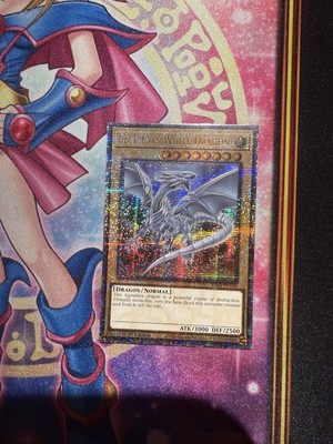 Blue-Eyes White Dragon (8th Art) Quarter Century Secret Rare RA04-EN108Stampede-image