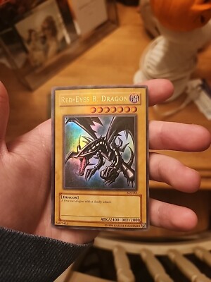 2002 Yu-Gi-Oh! LOB-070 Red Eyes B. Dragon Holo Foil RARE Legend of Blue Eyes-image
