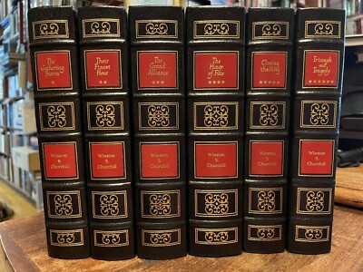WINSTON CHURCHELL The Second World War (6 Volume Set Complete) EASTON PRESS-image