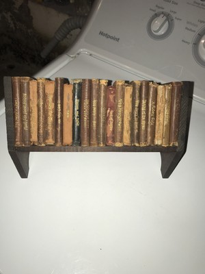Knickerbocker Leather & Novelty Co. Set of 20 Shakespeare Mini Books Plus Shelf-image
