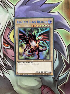 LDS1-EN001 Red-Eyes Black Dragon Blue Ultra Rare 1st Edition NM Yugioh Card-image