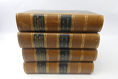 Set 1888 Appletons Cyclopedia of American Biography Vol 1-4 Leatherbound Books-image