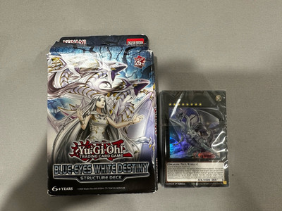 BLUE-EYES WHITE DESTINY (Opened Box Deck Sealed) STRUCTURE DECK DRAGON YUGIOH-image