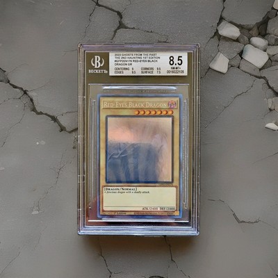 Red-Eyes Black Dragon GFP2-EN176 (Ghost Rare, 1st Edition); BGS 8.5-image