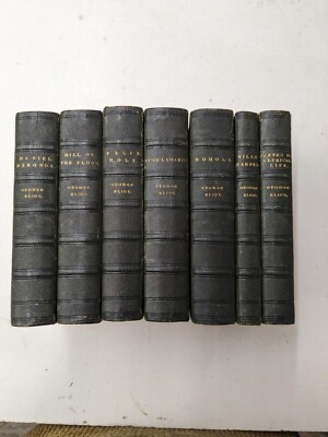 George Eliot Works 7 Volumes William Blackwood 1882 Leather Bound  Set-image