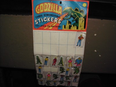 VINTAGE GODZILLA PUFFY STICKER STORE DISPLAY HANNA BARBERA RARE BIG 2FT. VF 1979-image