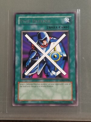 Stop Defense - Yu Gui Oh - The Legend Of Blue Eyes White Dragon - LOB-095 LP-image