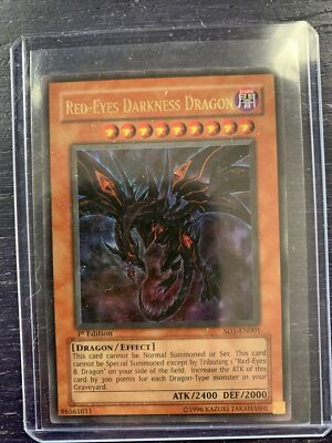 Yugioh - Red-Eyes Darkness Dragon - 1st Edition Card-image