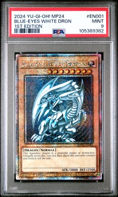 2024 YU-GI-OH! MP24-25TH ANV TIN: DUELING MIRRORS BLUE-EYES WHITE DRAGON PSA 9-image