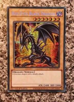 Yugioh MP22-EN267 Red-Eyes Black Dragon Prismatic Secret Rare 1st Edition MINT-image